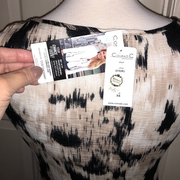 NWT CONRAD C COLLECTION V- Neck sleeveless Maxi Dress - Picture 6 of 8